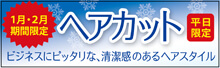 2015.01 期間限定ヘアカットメニュー