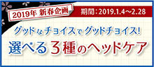 2019.01 グッドチョイス！選べる3種のヘッドケア