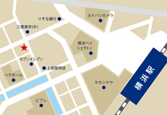 ブラックビズ横浜店の地図